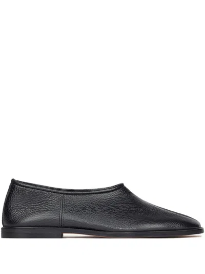 Homies Hell Socks Iconic Leather Loafers In Black