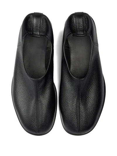 Homies Hell Socks Iconic Leather Loafers In Black