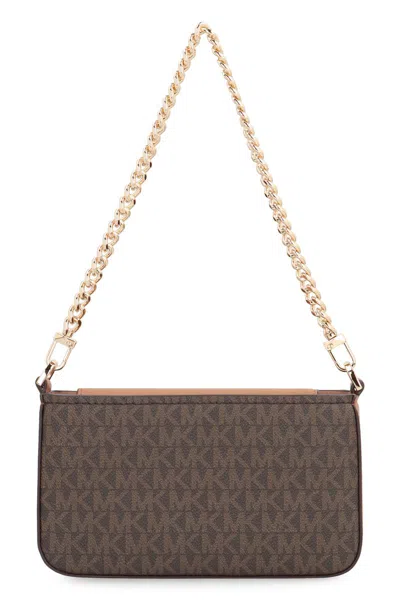 Michael Kors Bryant Pouch In Printed Canvas In Brown