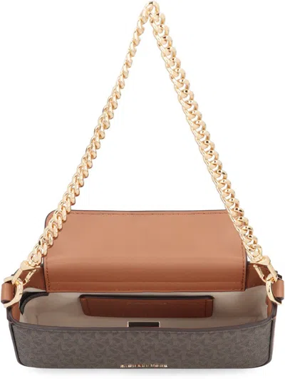 Michael Kors Bryant Pouch In Printed Canvas In Brown