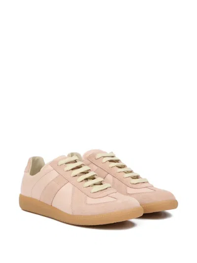 Maison Margiela Replica Suede Sneakers In Neutral