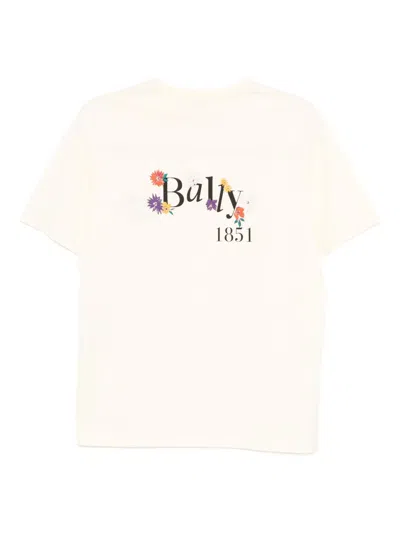 Bally Logo-print Cotton T-shirt In Yellow