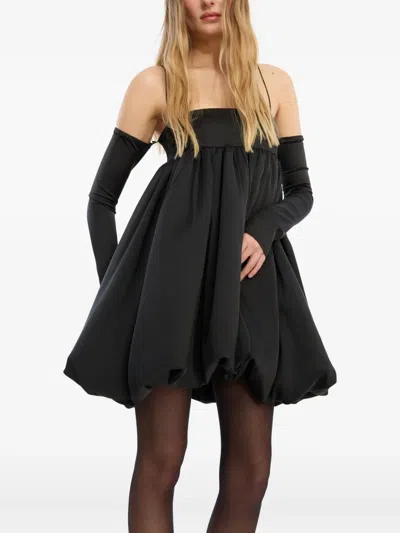 Rotate Birger Christensen Bubble Midi Dress In Animal Print