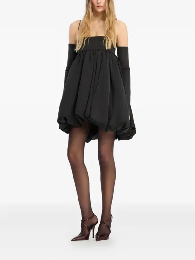 Rotate Birger Christensen Bubble Midi Dress In Animal Print