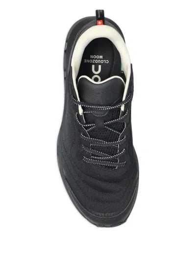 On Logo-print Lace-up Sneakers In Black