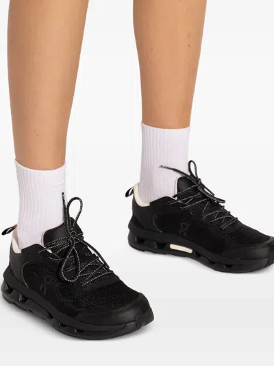 On Logo-print Lace-up Sneakers In Black