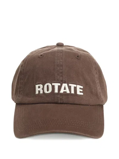 Rotate Birger Christensen Rotate Cap Canvas Logo In Brown