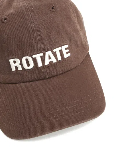 Rotate Birger Christensen Rotate Cap Canvas Logo In Brown