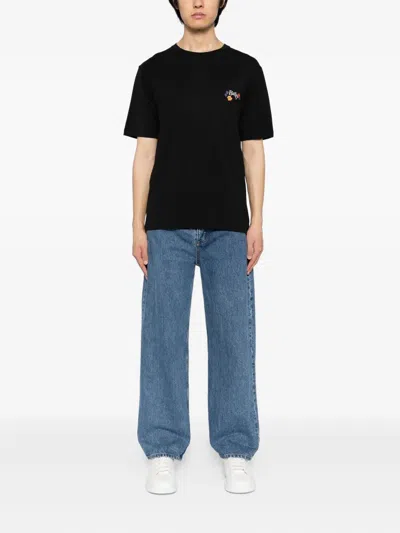 Bally Logo-print Cotton T-shirt In Blue