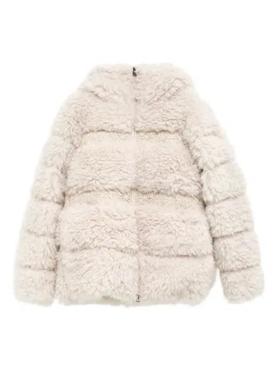 Moncler `verie` Jacket In Neutral