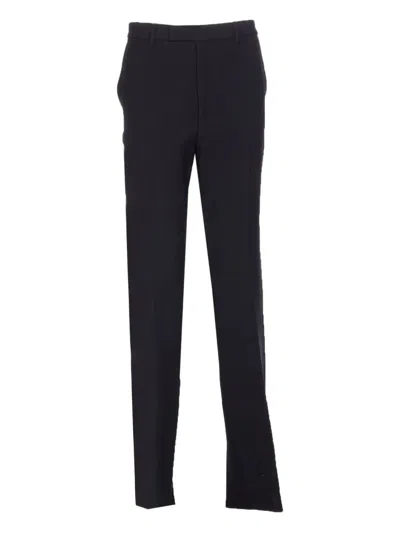 Gucci Regular Fit Trousers With Side And Back Pockets In Black