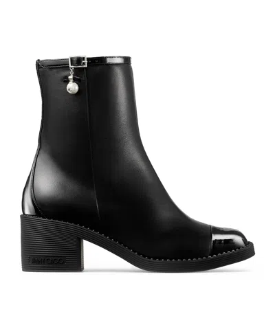 Jimmy Choo Andry 60 Leather Ankle Boots In Black