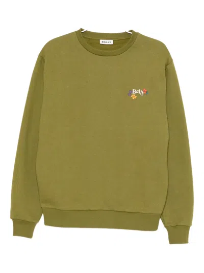 Bally Logo Sweatshirt In Green