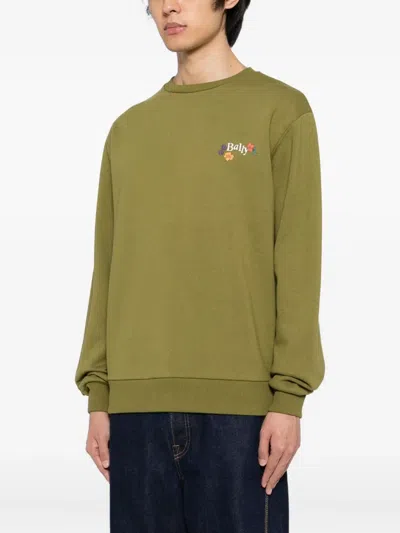Bally Logo Sweatshirt In Green