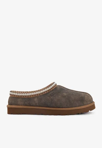 Ugg Tasman Baxter Slippers With Braided Details In Brown