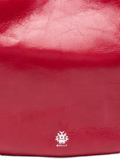 Bally Ring Handle Shoulder Bag In Red
