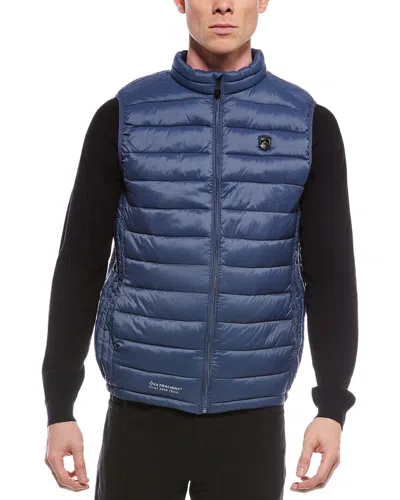 Point Zero Ultralight Quilted Vest In Blue