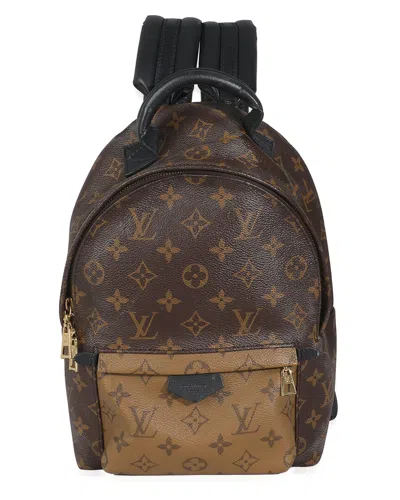 Pre-owned Louis Vuitton Brown Reverse Monogram Canvas Palm Springs Pm (authentic Pre-  Loved)