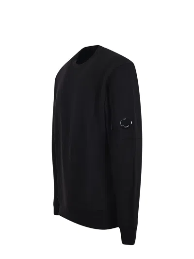 C.p. Company Cotton Sweatshirt In Black