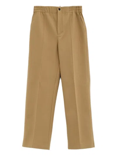 Moncler Grenoble Trousers Beige In Brown