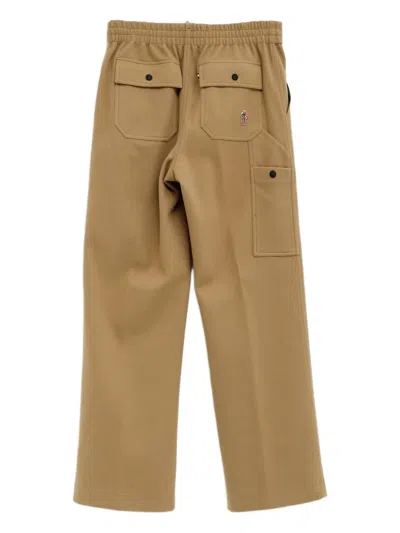 Moncler Grenoble Trousers Beige In Brown