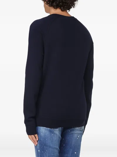 Dsquared2 Crew-neck Sweater In Blue