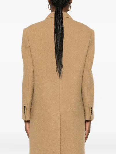 Dunst Single-breasted Coat In Brown