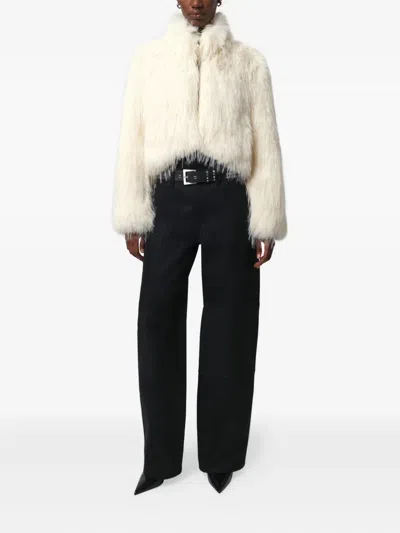 Apparis Ginette Fringed Jacket In Neutral