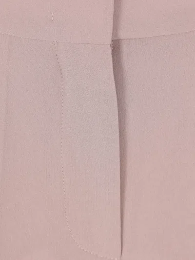 Alberta Ferretti Pleated Trousers In Pink