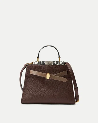Veronica Beard Dash Top-handle Bag In Brown