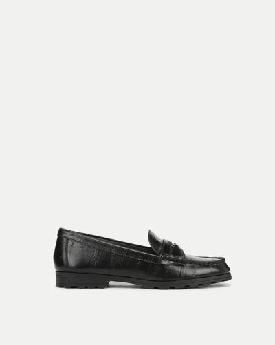 Veronica Beard Penny Lug-sole Loafer In Black
