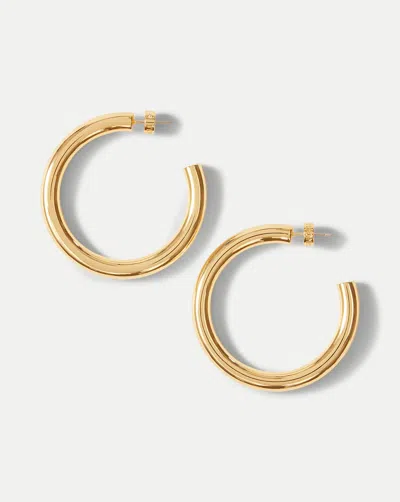 Veronica Beard Large Everyday Hoop In Gold