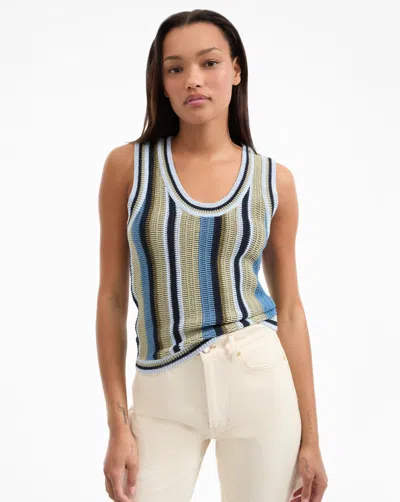 Veronica Beard Neveah Knit Tank Top In Multi