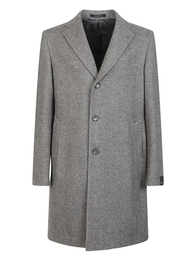 Tagliatore Single-breasted Coat In Gray