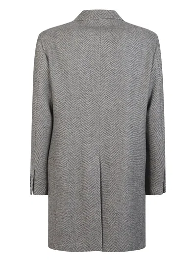 Tagliatore Single-breasted Coat In Gray