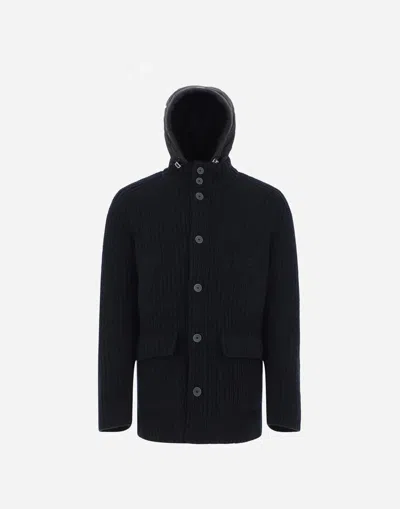 Herno Sorano Button-up Jacket In Black