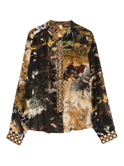 Yavi Hemd Mit Print In Black