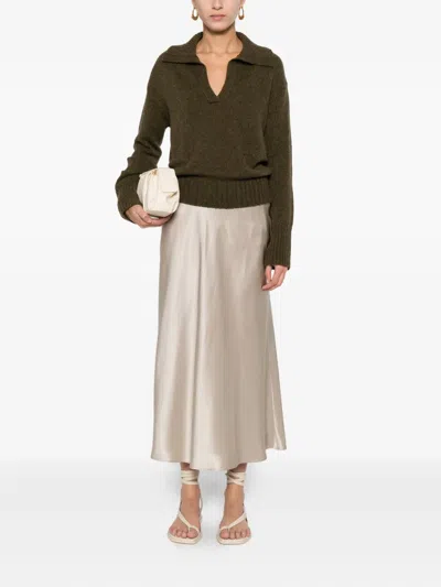 Roberto Collina Pullover Mit Spreizkragen In Green