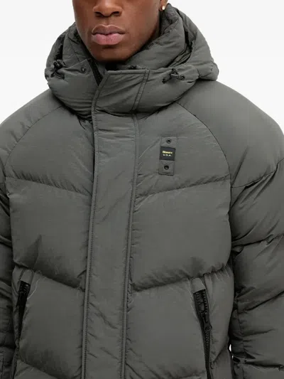 Blauer Zip-fastening Jacket In Black