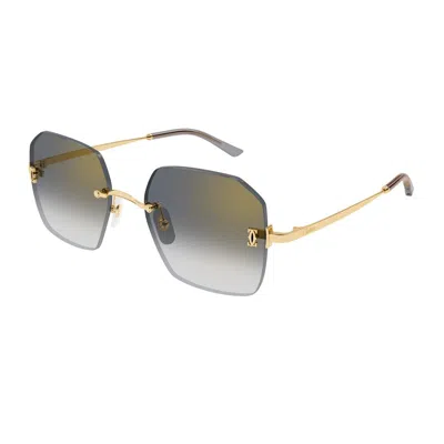 Cartier Ct0591s C De Sunglasses In Gold
