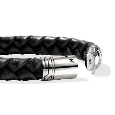 John Hardy Sterling Silver Braided Bracelet In Black