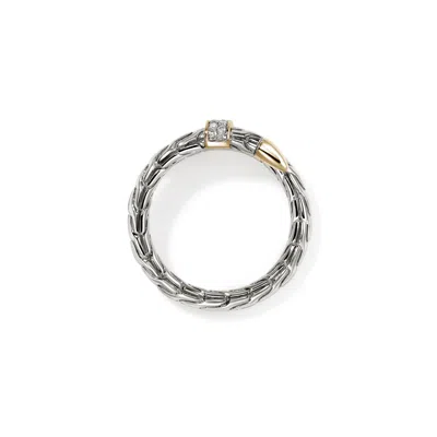 John Hardy Spear Flex Ring, Pavé In Silver