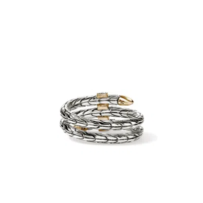 John Hardy Triple Spear Flex Ring, Pavé In Multi