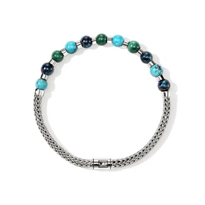 John Hardy Beaded Chain Bracelet In Gray