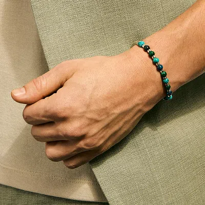 John Hardy Beaded Chain Bracelet In Gray