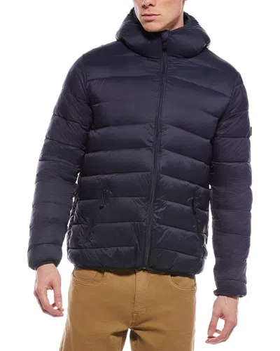 Point Zero Ultralight Chevron Quilted Jacket In Blue
