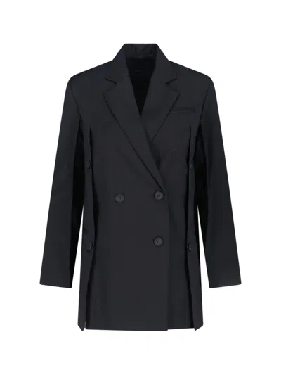 Eudon Choi Tailored Black Jacket With Minimalist Design And Classic Collar In Black