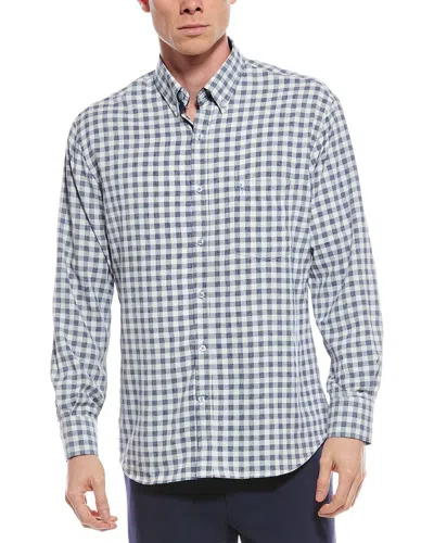 Tailorbyrd Tailorbryd Gingham Printed Performance Shirt In Multi