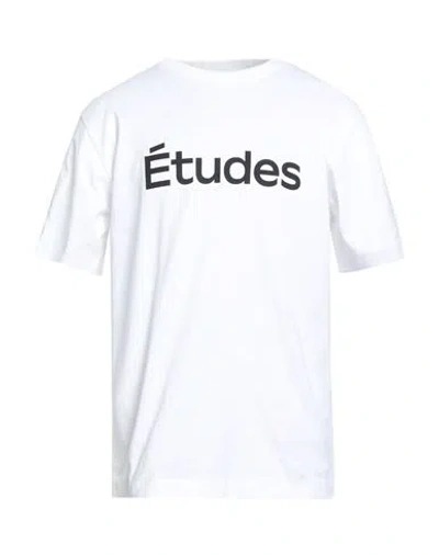 Etudes Studio Études Studio Man T-shirt White Size L Organic Cotton In Yellow