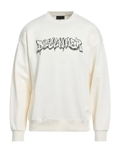 Disclaimer Man Sweatshirt Ivory Size Xl Cotton In Neutral
